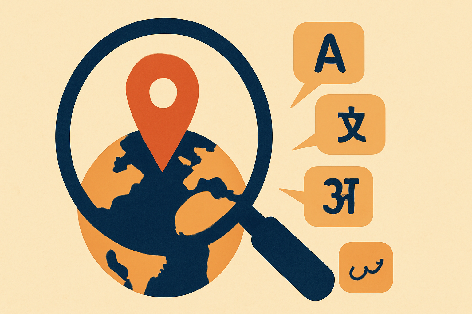 Editorial illustration for: Optimizing Google Business Profiles for Multi-Language Local Search Results