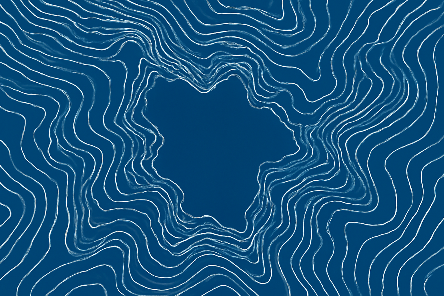 An abstract data graphic resembling a topographic map, but with significant, noticeable gaps and broken lines, creating a sense of incomplete information.